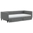 Sofá cama nido con cajones tela gris oscuro 100x200