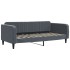 Sofá cama nido con cajones terciopelo gris oscuro 90x200