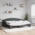 Sofá cama nido con colchón tela gris oscuro 80x200