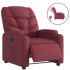 Sillón reclinable eléctrico tela rojo