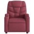Sillón reclinable eléctrico tela rojo