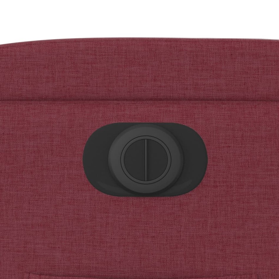 Sillón reclinable eléctrico tela rojo