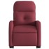 Sillón eléctrico reclinable elevable de tela rojo