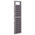Biombo/Enrejado de 5 paneles madera de abeto gris 201,5x180