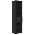 Aparador de madera de ingeniería negro 45x42,5x185