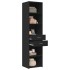 Aparador de madera de ingeniería negro 45x42,5x185