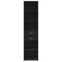 Aparador de madera de ingeniería negro 45x42,5x185