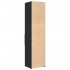 Aparador de madera de ingeniería negro 45x42,5x185