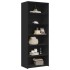 Aparador alto madera contrachapada negro 70x41x185