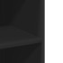 Aparador alto madera contrachapada negro 70x41x185