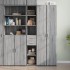 Aparador de madera de ingeniería gris Sonoma 30x42,5x185