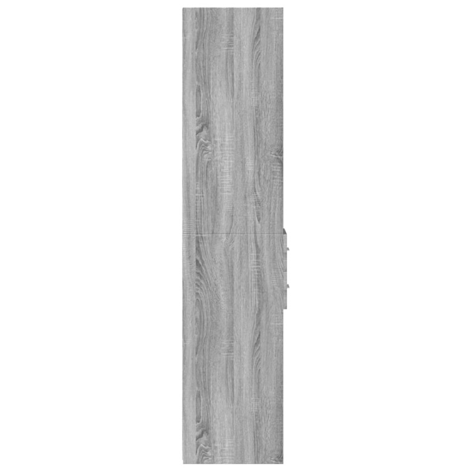 Aparador de madera de ingeniería gris Sonoma 30x42,5x185