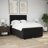 Cama box spring con colchón tela negro 140x200