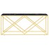 Mesa de centro acero inoxidable y vidrio 110x45x45