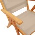 Juego comedor de jardín 5 pzas madera maciza acacia y