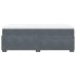 Cama box spring con colchón terciopelo gris oscuro 80x200