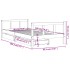 Estructura de cama infantil con cajones madera pino 90x190