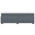 Cama box spring con colchón terciopelo gris oscuro 90x190