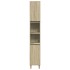 Set de muebles de baño 3 pzas madera contrachapada roble