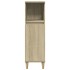 Set de muebles de baño 3 pzas madera contrachapada roble