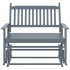 Banco deslizante madera maciza de álamo gris 118x70x104,5