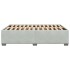 Estructura de cama sin colchón terciopelo gris claro 140x200