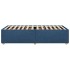 Estructura de cama sin colchón tela azul 90x200