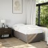 Estructura de cama sin colchón tela taupe 90x200