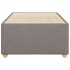 Estructura de cama sin colchón tela taupe 90x200