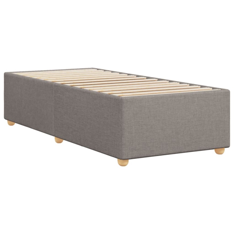 Estructura de cama sin colchón tela taupe 90x200