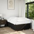 Estructura de cama sin colchón tela negro 120x200