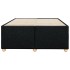 Estructura de cama sin colchón tela negro 120x200