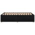 Estructura de cama sin colchón tela negro 120x200
