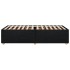 Estructura de cama sin colchón tela negro 90x190