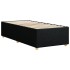 Estructura de cama sin colchón tela negro 90x190