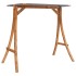 Tumbona columpio con toldo madera maciza abeto acabado de