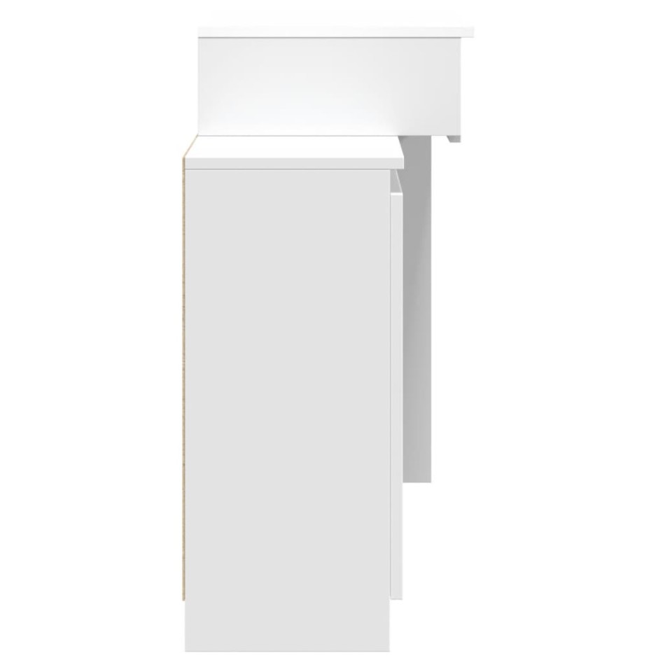 Tocador con luces LED blanco 115x37x110,5