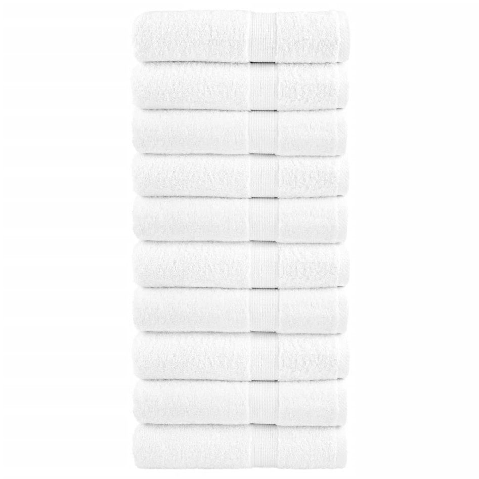 Toallas de baño SOLUND 10 unidades blanco 100x150 cm 600