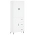 Aparador alto madera contrachapada blanco 69,5x34x180