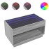 Mesa de centro con Infinity LED gris Sonoma 90x50x50