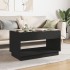 Mesa de centro con Infinity LED negro 90x50x50