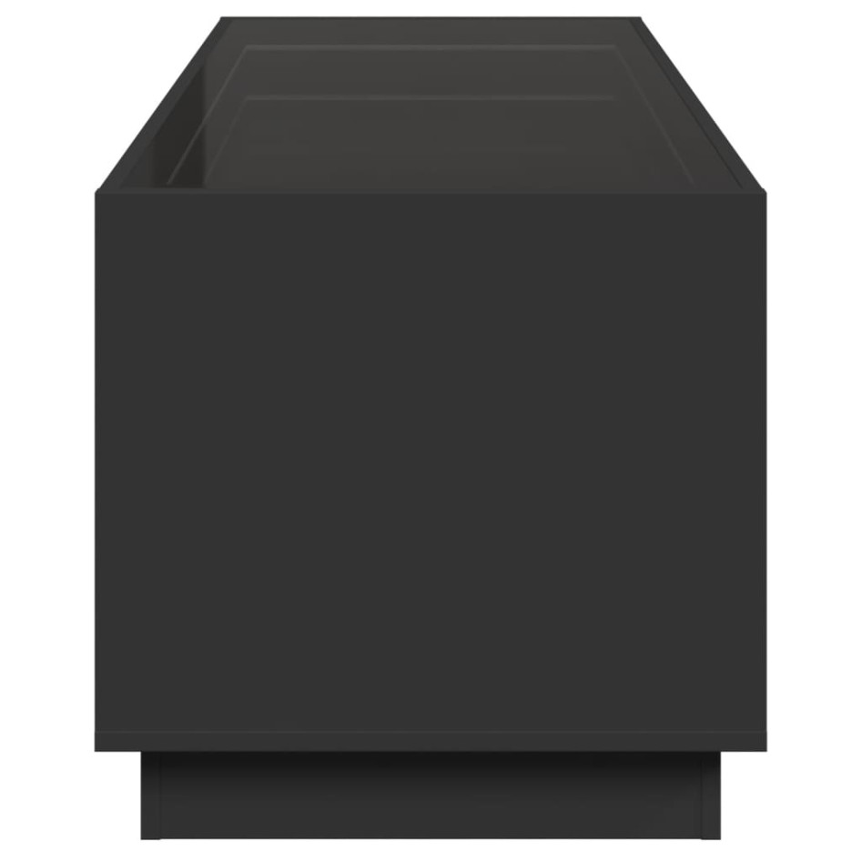 Mesa de centro con Infinity LED negro 90x50x50