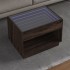 Mesa de centro con Infinity LED marrón roble 70x50x50