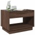 Mesa de centro con Infinity LED marrón roble 70x50x50