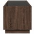 Mesa de centro con Infinity LED marrón roble 70x50x50
