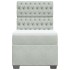 Cama box spring con colchón terciopelo gris claro 100x200