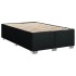 Cama box spring con colchón tela negro 120x200