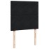 Cama box spring con colchón terciopelo negro 80x200