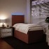 Cama box spring con colchón terciopelo rosa 90x200