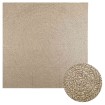 Alfombra ZIZUR aspecto yute interior/exterior beige 240x240 cm